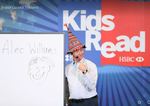 A ‘Kids Read’ event in Bangkok, with a Thai hat!